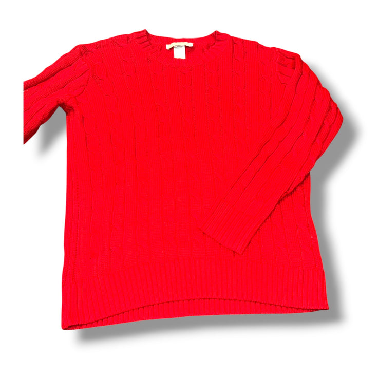 Size 6 Boys TBBC Red Cable knit sweater