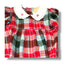 Size 12-18 month Girls TBBC Green Red/green/teal plaid wool bubble w/ bows on collar