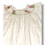 Size 2 Girls Shrimp & Grits White White corduroy dress w/ smocked stockings