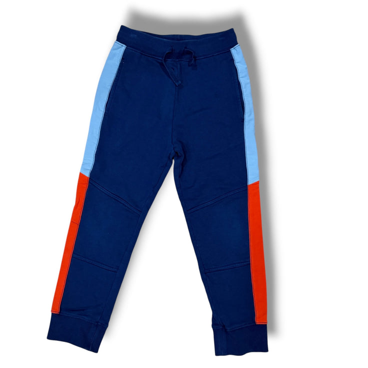 Size 8 Hannah Anderson navy, light blue and orange joggers