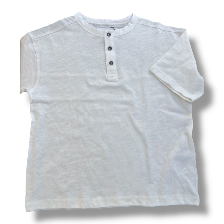 Size 7 Zara white Henley tee NWOT Default Title / 7 / Boy