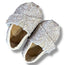 Size 2 infant Toms gold floral slip on velcro shoes Default Title / 2 / -