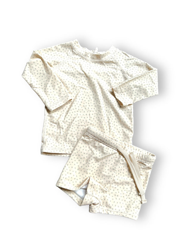 Size 6-12 month Rylee and Cru tan knit shorts with front pocket Default Title / 6-12 month / Boy