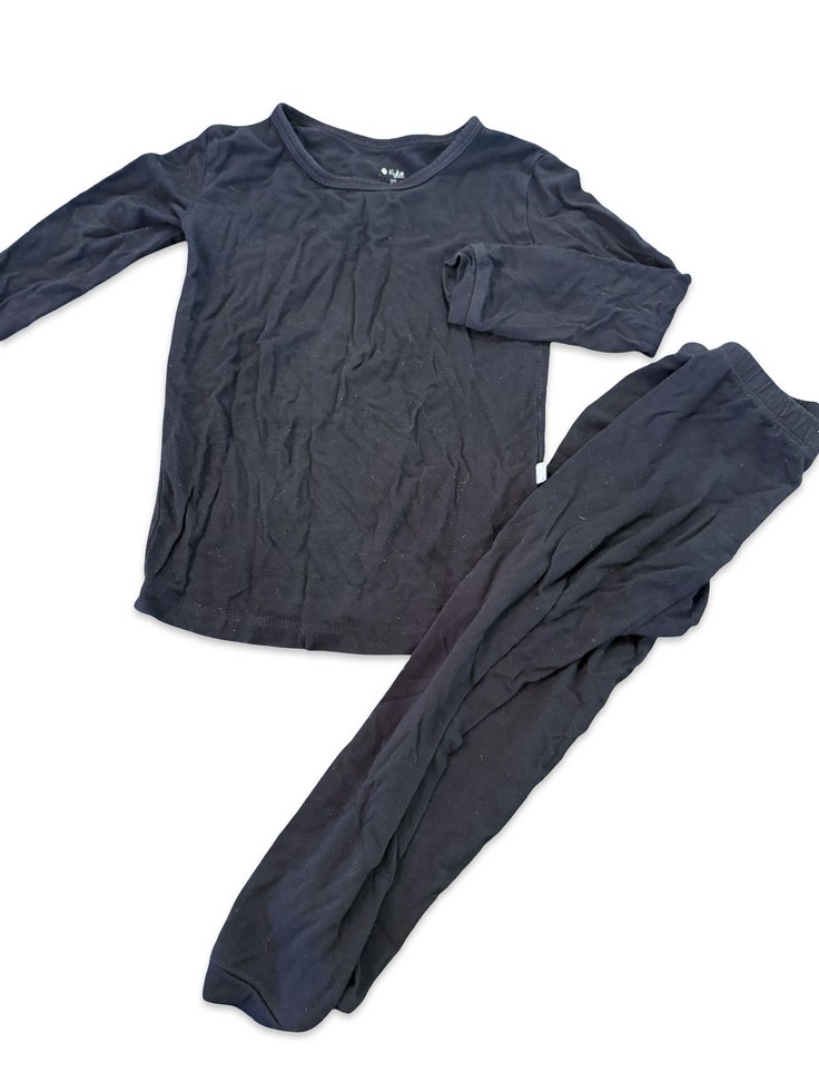Size 2 Kyte black long sleeve pajama set Default Title / 2 / Boy