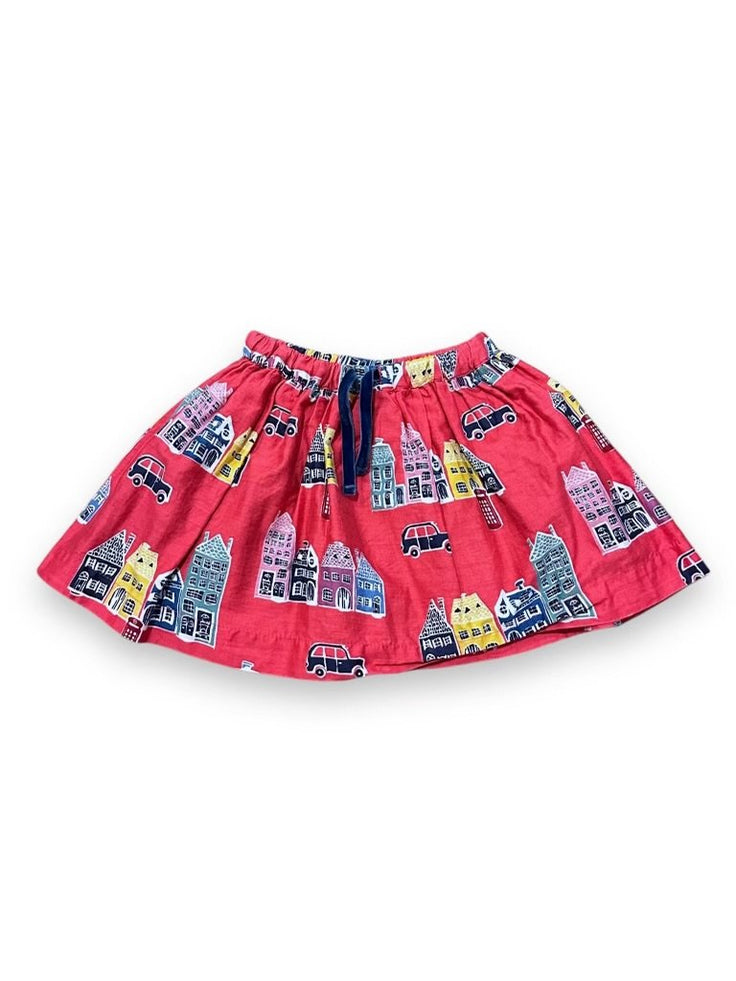 Size 18-24 month Boden deep pink, house skirt, pull on Default Title / 18-24 month / Girl