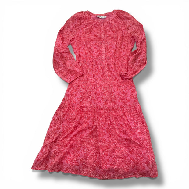 Size 16 Vineyard Vines pink and red floral long sleeve dress Default Title / 16 / Girl
