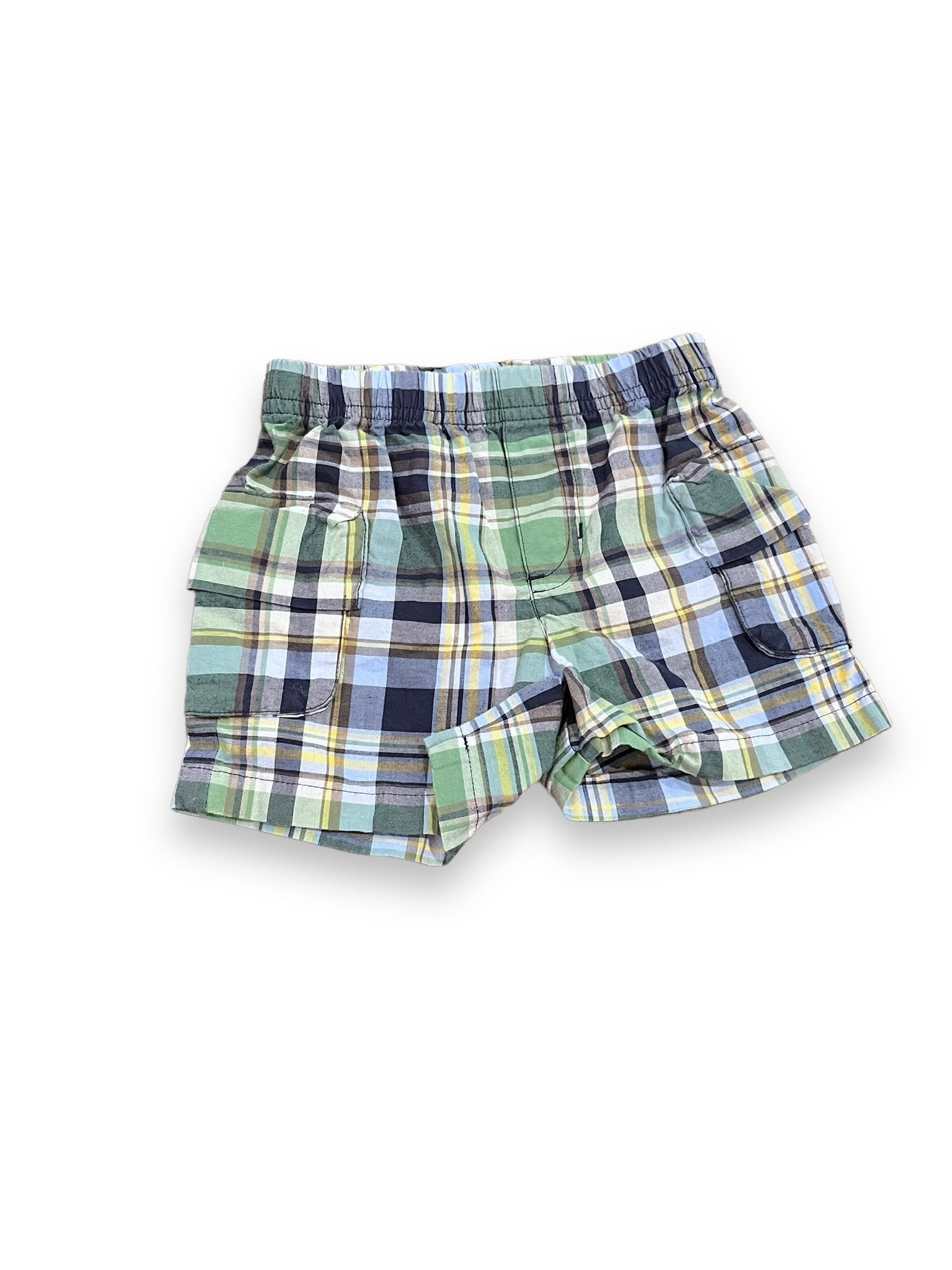 Size 6 month Talbots green/blue plaid shorts Default Title / 6 month / Boy