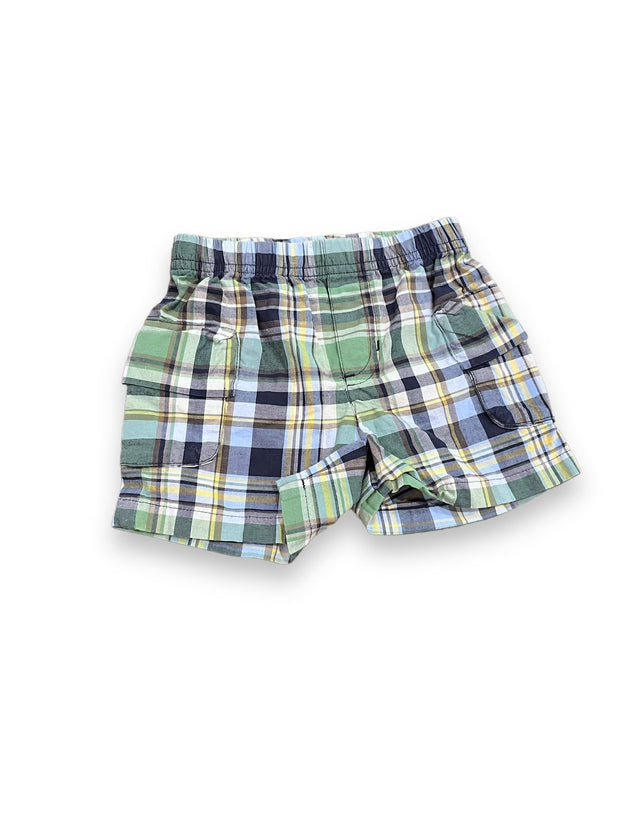Size 6 month Talbots green/blue plaid shorts Default Title / 6 month / Boy
