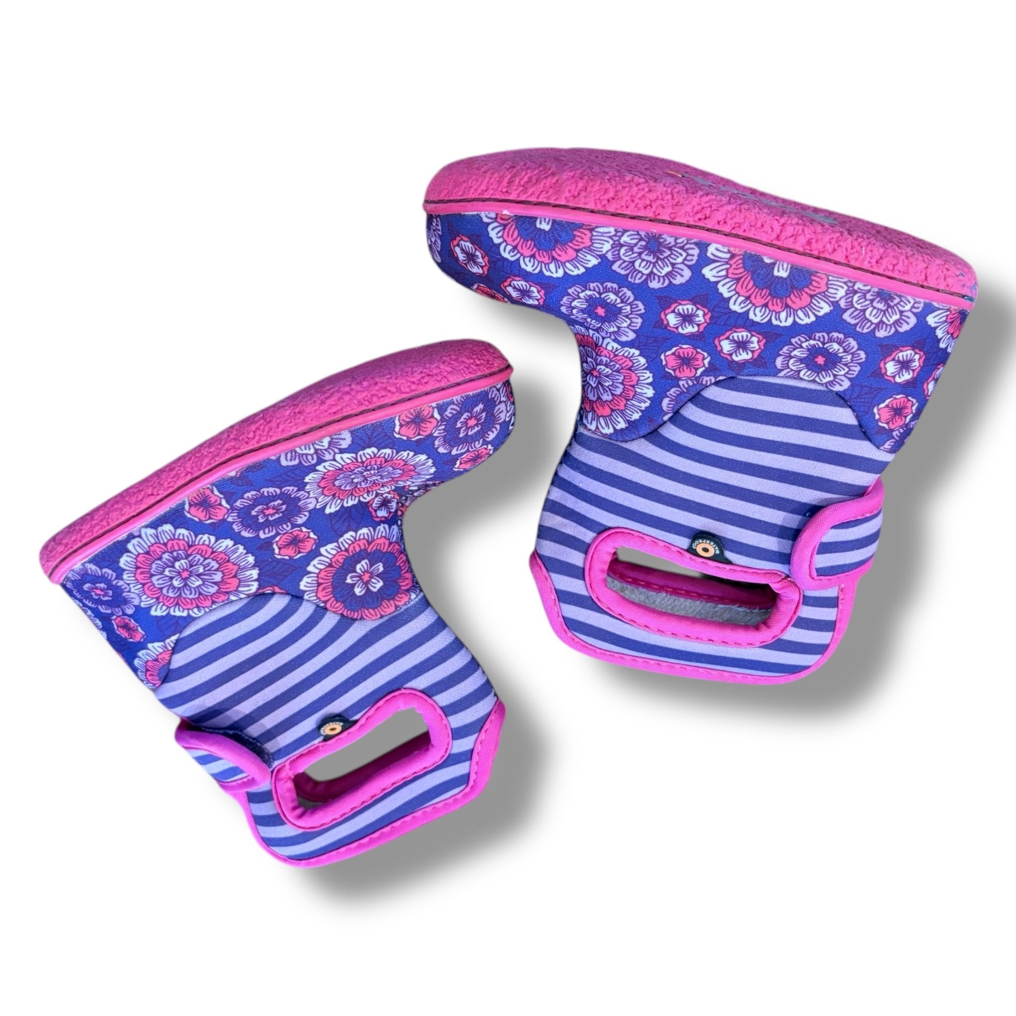 Size 7 toddler Bogg boots- purple floral Default Title / 7 / -