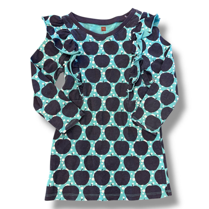 Size 4 Tea collection teal, navy long sleeve dress Default Title / 4 / Boy