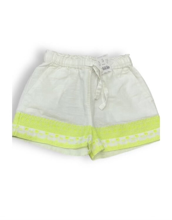 Size 4 Crewcuts white embroidered shorts- NWT Default Title / 4 / Girl