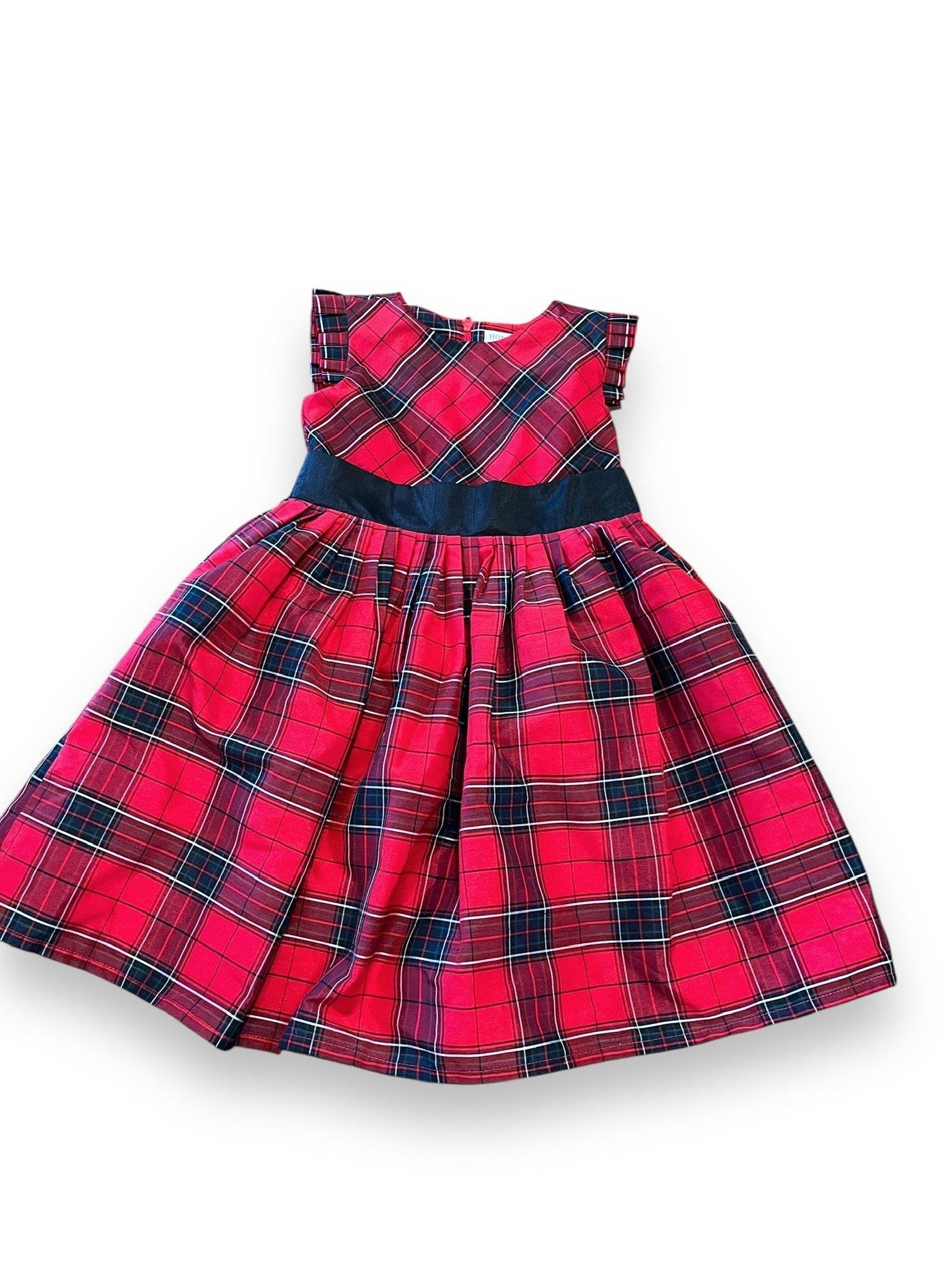 Size 5 Hope and Henry Red and Navy Plaid Dress Default Title / 5 / Girl