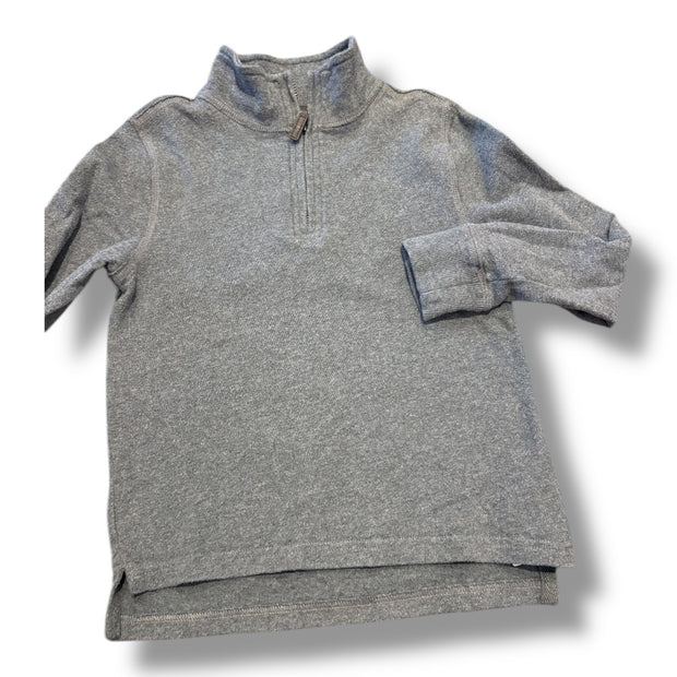 Size 4-5 Crewcuts grey knit quarterzip Default Title / 5-Apr / Boy