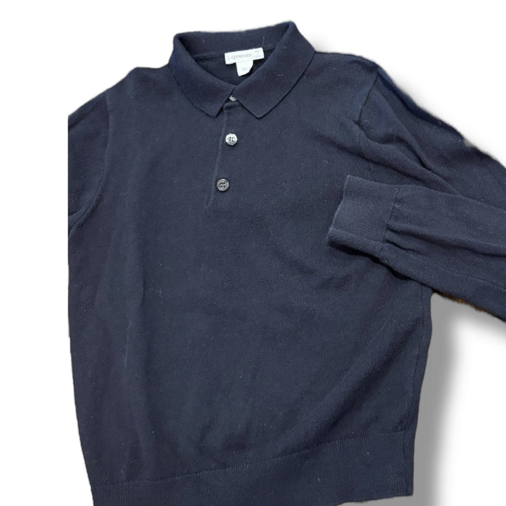 Size 6-7 Crewcuts navy polo sweater Default Title / 7-Jun / Boy