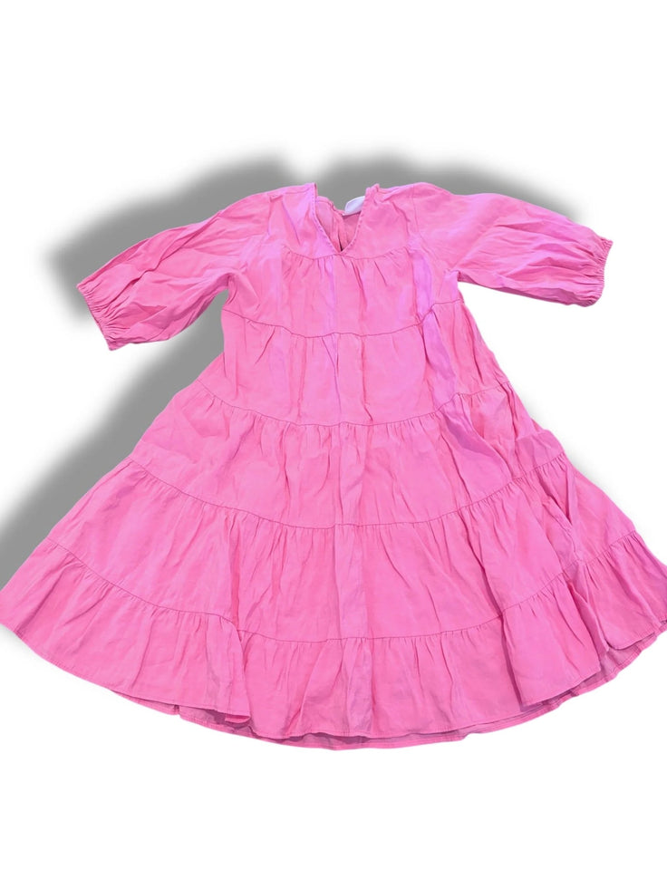 Size 9 Zara bright pink tiered dress Default Title / 9 / Girl