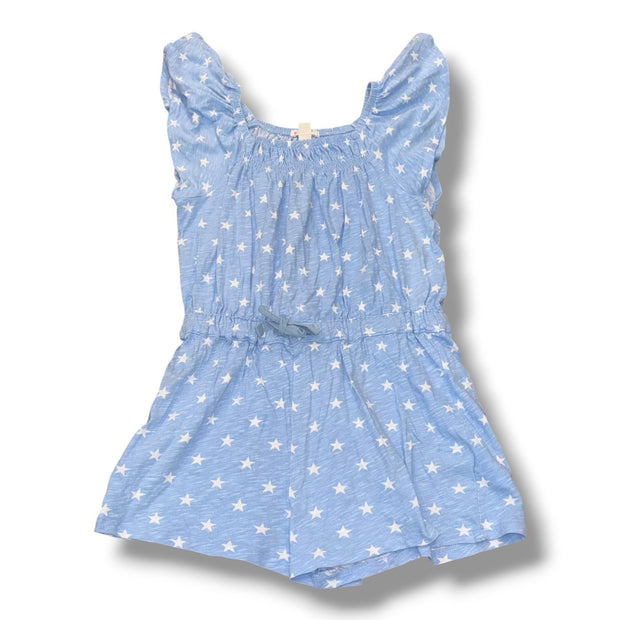 Size 8 Crewcuts light blue romper w/ white stars Default Title / 8 / Girl