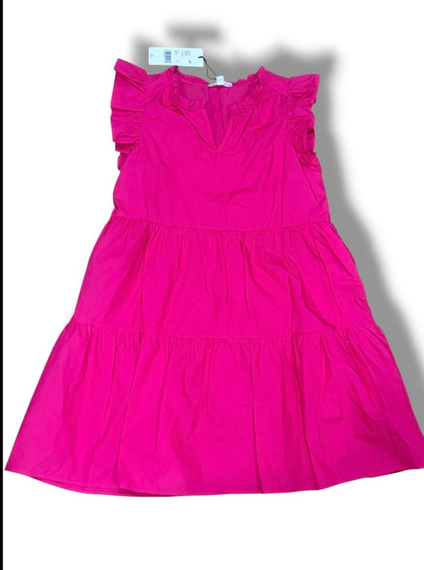 Size L (10/12) A loves A hot pink ruffle dress NWT Default Title / Large / Girl