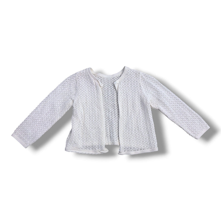 Size 9-12 month Zara open knit cream cardigan Default Title / 9-12 month / Girl