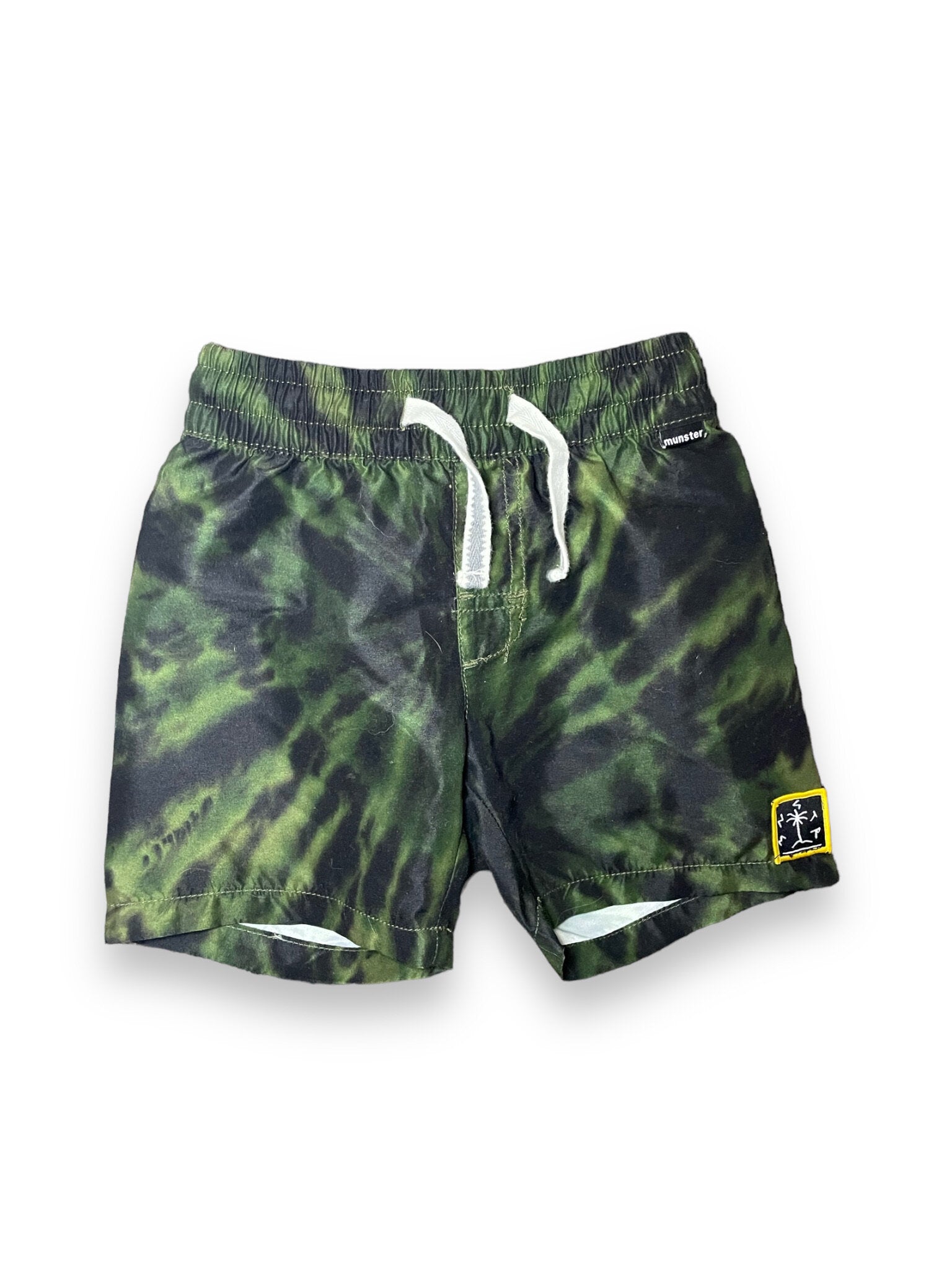 Size 4 Munster olive/black tie dye pull on performance shorts Default Title / 4 / Boy