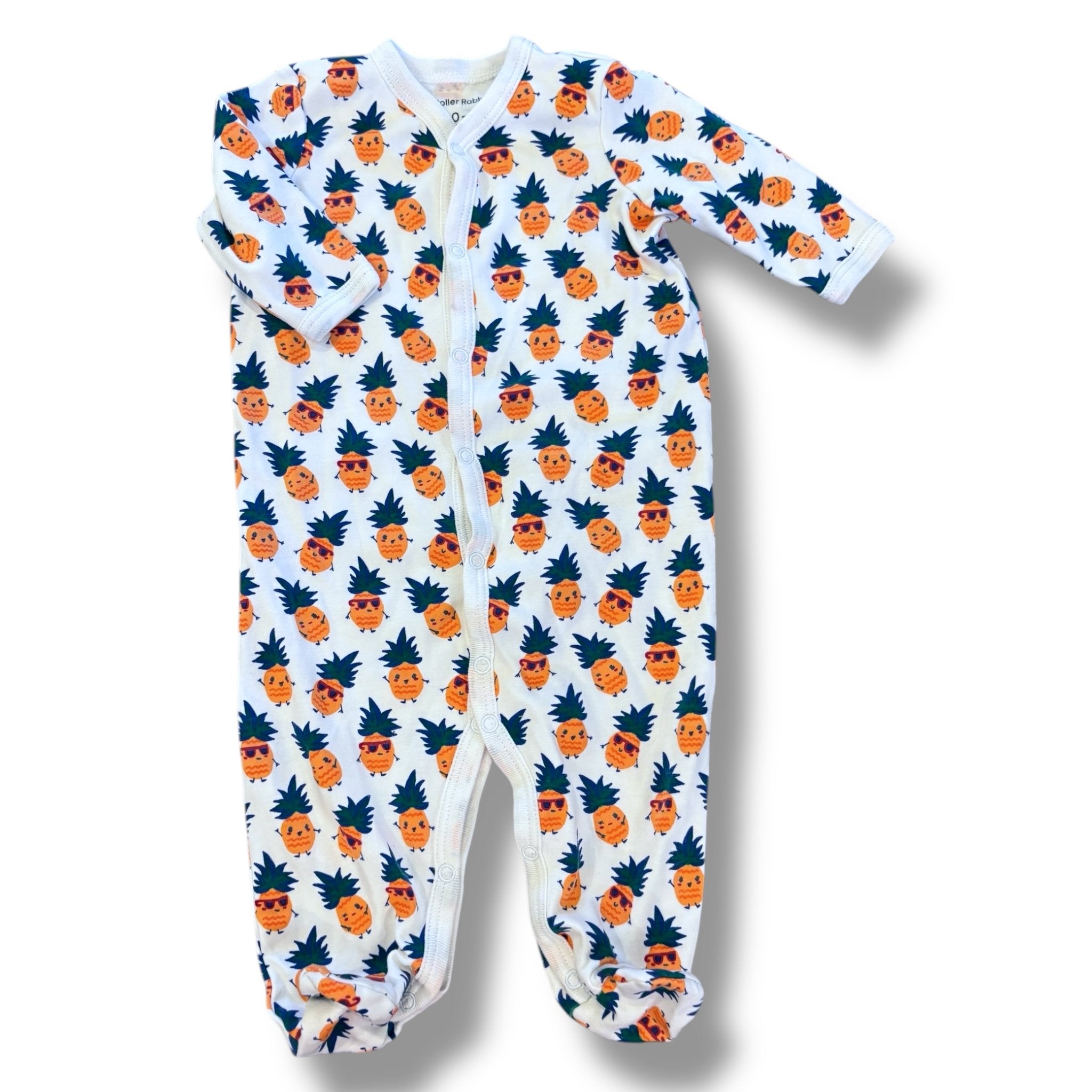 Size 0-3 month Roller rabbit pineapple sleeper Default Title / 0-3 month / Girl