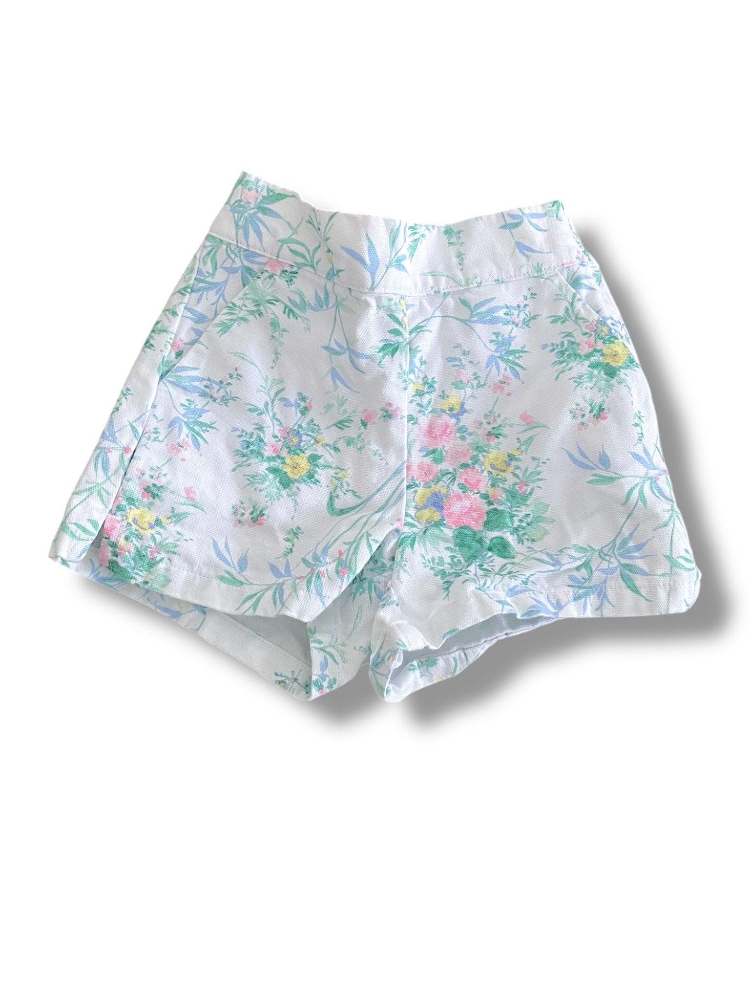 Size 18-24 month Janie and Jack white floral shorts Default Title / 18-24 month / Girl