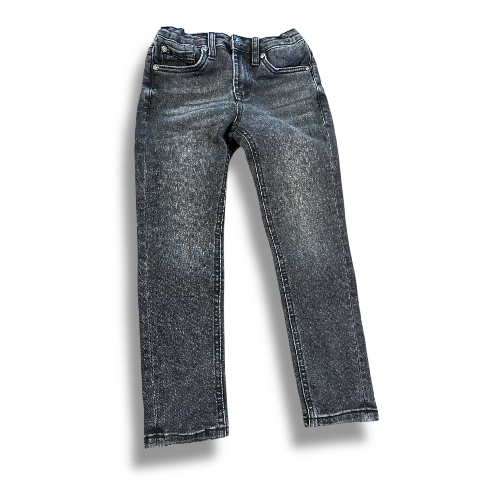 Size 5 For all mankind black distressed jeans Default Title / 5 / Boy