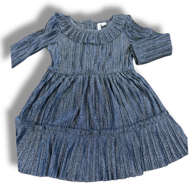 Size 2 Janie and jack navy long sleeve sparkle dress Default Title / 2 / Girl