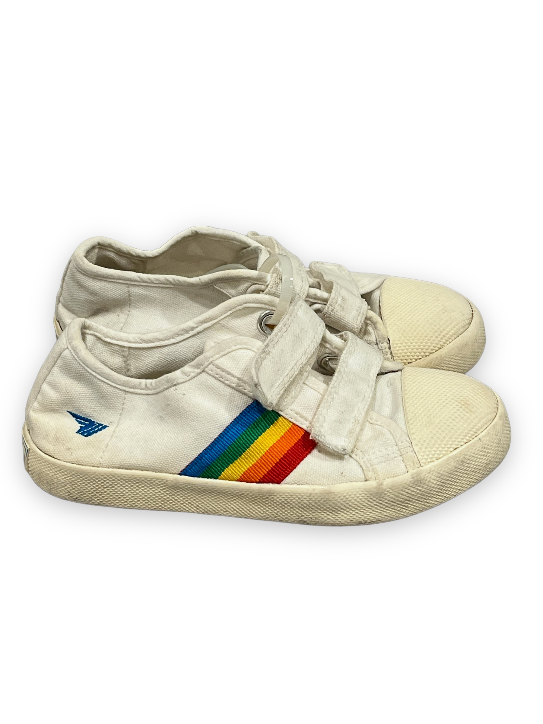 Size 13 Gola white sneakers with rainbow on sides Default Title / 13 / -