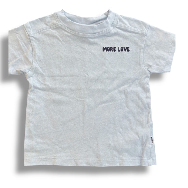 Size 6 Molo light blue tee w/ “More Love” and rainbow on back Default Title / 6 / Girl