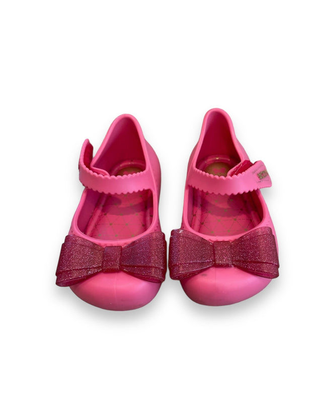 Size 5 toddler Zaxy hot pink, sparkle bow jelly mary janes Default Title / 5 / -
