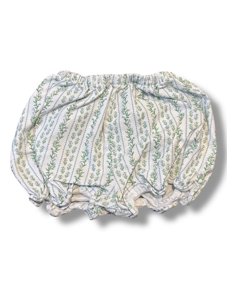 Size 24 month Smockingbird periwinkle/green floral vines shorts Default Title / 2 / Girl