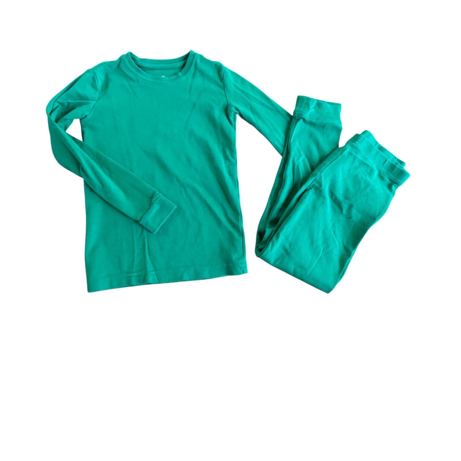 Size 6 Primary green long sleeve pajama set Default Title / 6 / Boy