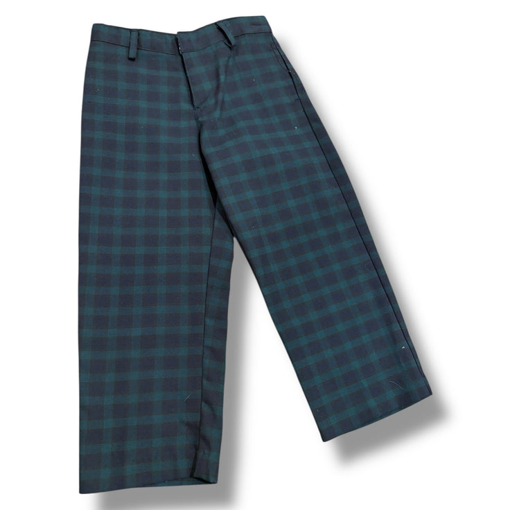 Size 4 TF laurence navy/green plaid pants Default Title / 4 / Boy