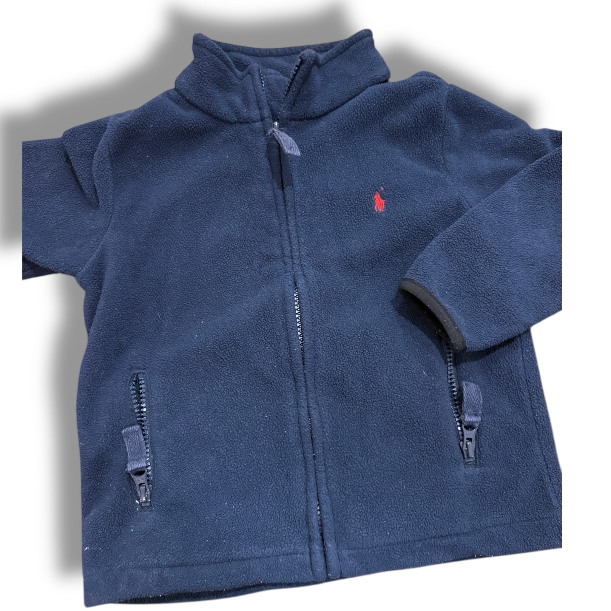 Size 4 Ralph Lauren navy fleece zip-up jacket Default Title / 4 / Boy