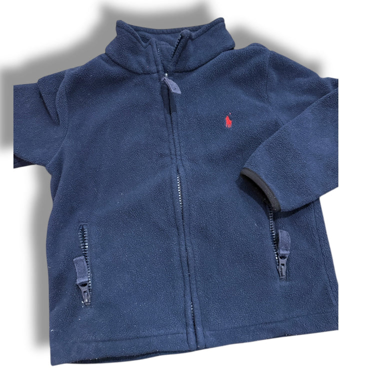 Size 4 Ralph Lauren navy fleece zip-up jacket Default Title / 4 / Boy