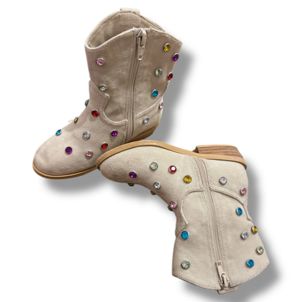Size 7 Shu Shop bejewled tan boots (retail $90) Default Title / 7 / -