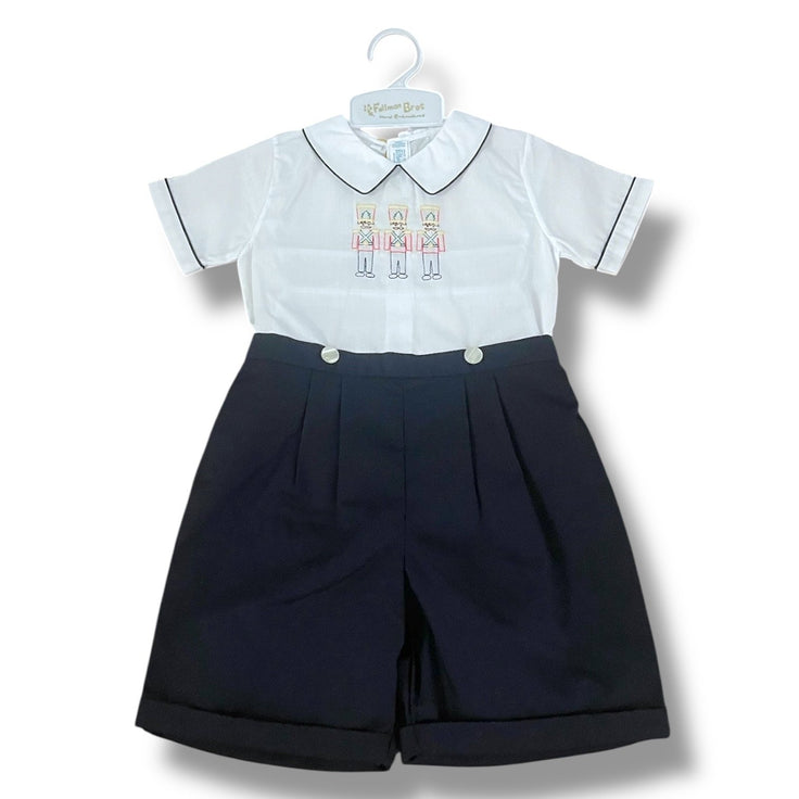 Size 3 Feltman Bros white navy nutcracker blouse set NWT Default Title / 3 / Boy