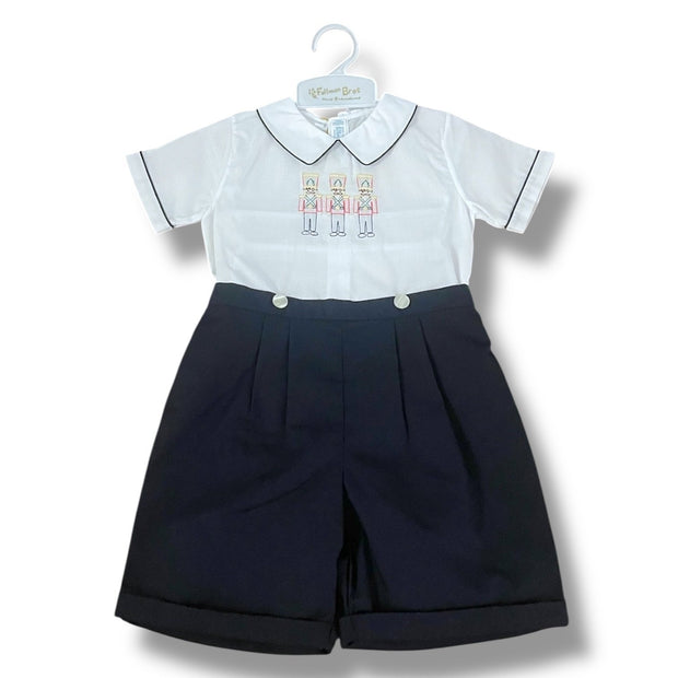 Size 3 Feltman Bros white navy nutcracker blouse set NWT Default Title / 3 / Boy
