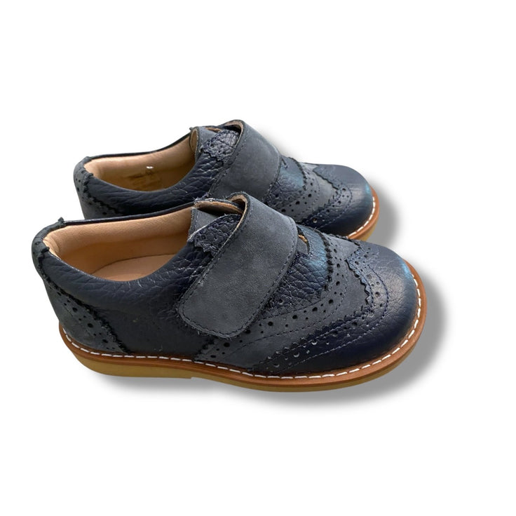 Size 7 Elephantito navy blue dress shoes with velcro strap Default Title / 7 / -