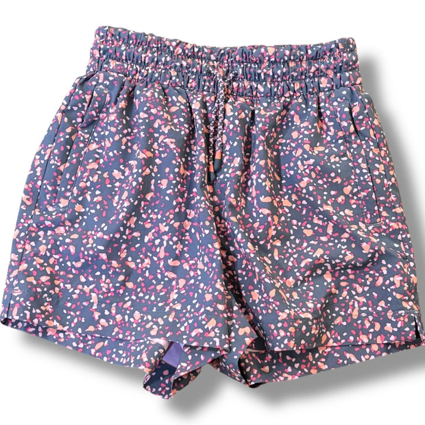 Size 8/10 Athleta gray athletic shorts w/ orange/pink pattern Default Title / 10-Aug / Girl