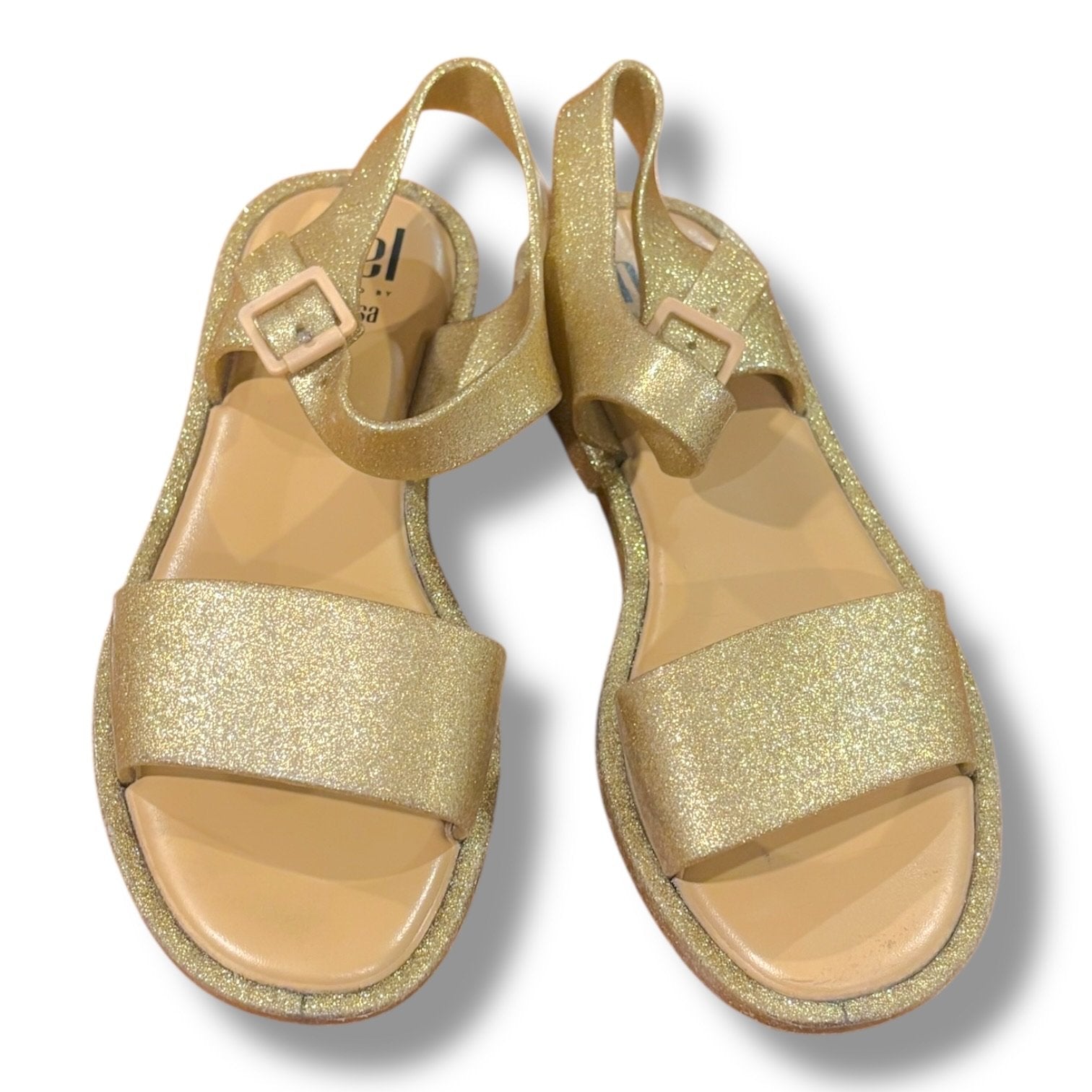 Size Girls 3 Melissa gold jelly sandals Default Title / 3 / Girl