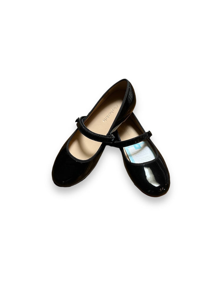 Size 2 Elephantito black patent leather princess flats- new in box Default Title / 2 / Girl
