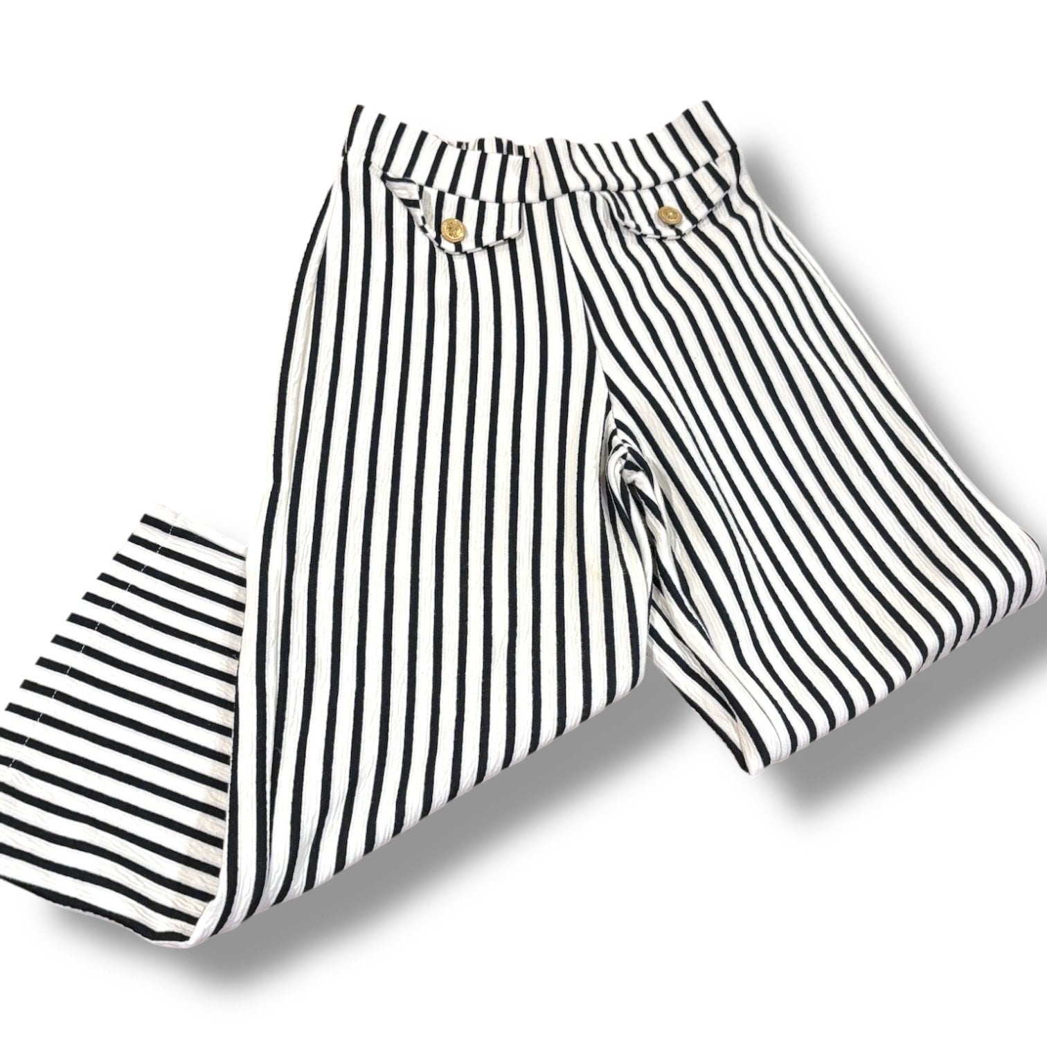 Size 7 Zara black/white striped cropped pants Default Title / 7 / Girl