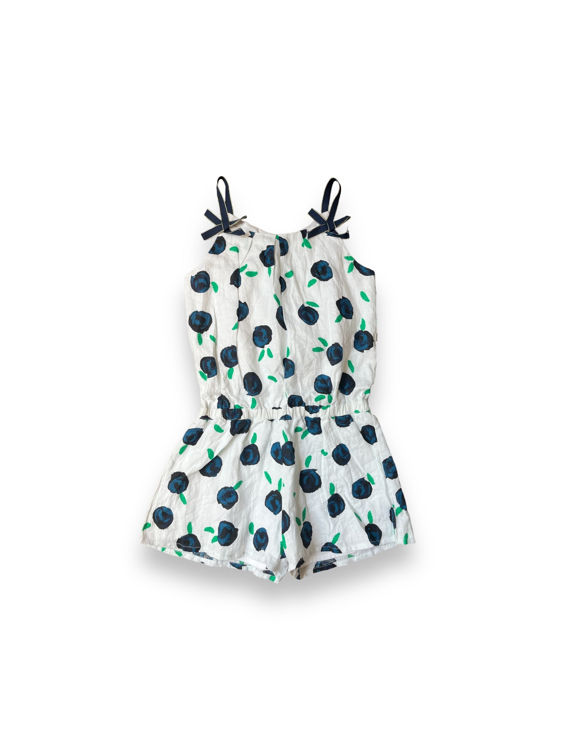 Size 12 Catmini blue floral romper Default Title / 12 / Girl