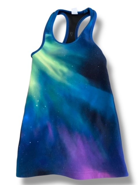 Size 6 Ivivva teal and navy tank - some wash wear Default Title / 6 / Girl