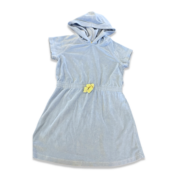 Size 8 Hanna andersson light blue terry coverup dress with hood Default Title / 8 / Girl