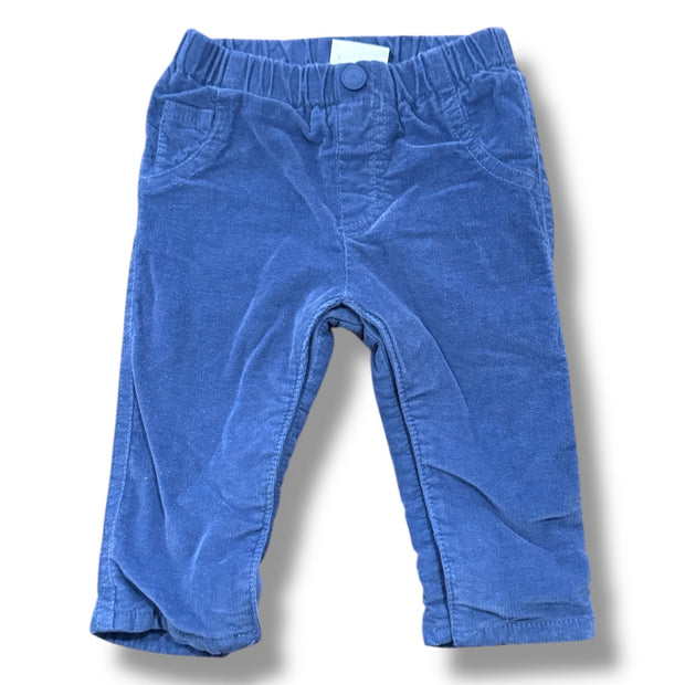 Size 2-4 month Mayoral blue fine corduroy pull on pants Default Title / 4-Feb / Boy