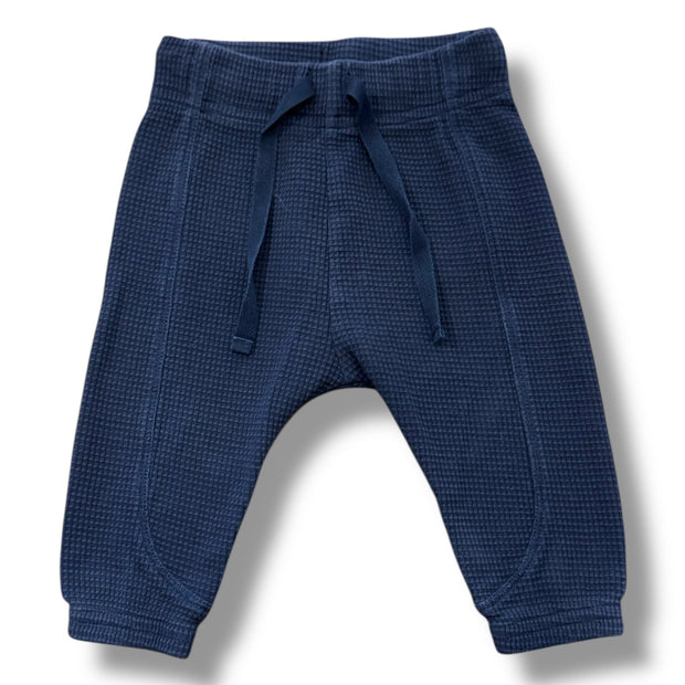 Size 3-6 month Musli By Green Cotton navy waffle pants Default Title / 3-6 month / Boy