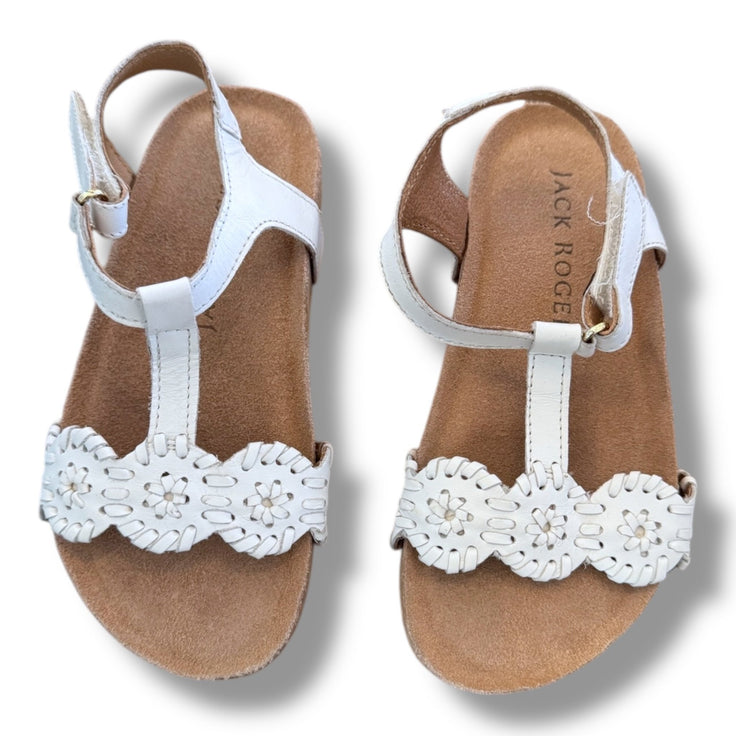 Size 10 toddler Jack Rogers white with cork/rubber sole sandals Default Title / 10 / -