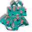 Size 12-18 month Hanna Andersson teal two piece swim with pink pineapples Default Title / 12-18 month / Girl